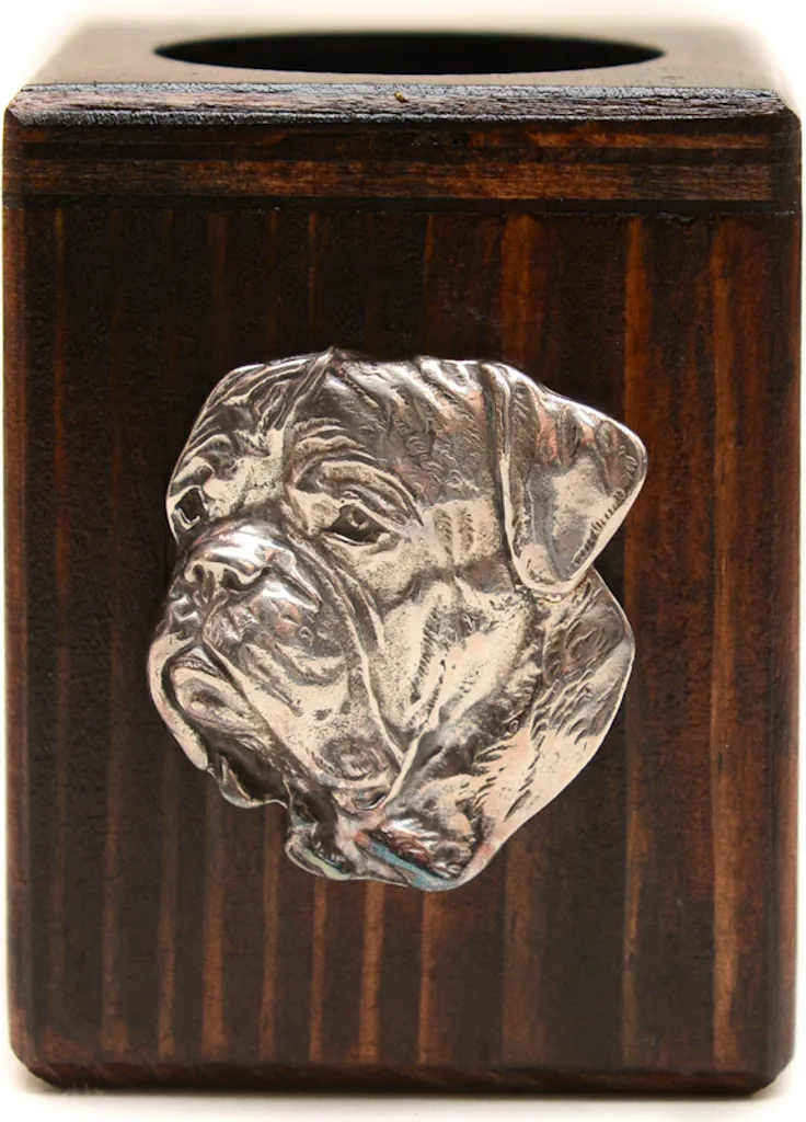 Memoriale Cane Dogue de Bordeaux II - Portacandele Legno Artigianale