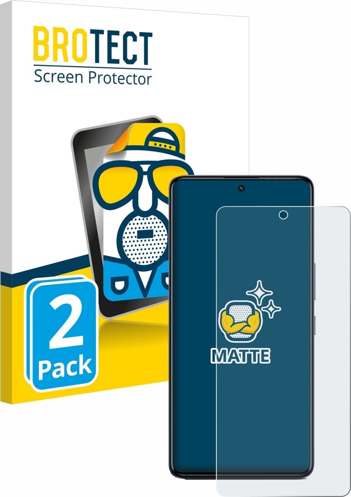 2x BROTECT Schutzfolie für Infinix GT 20 Pro Displayschutz Displayschutzfolie Folie Matt Entspiegelungsfolie