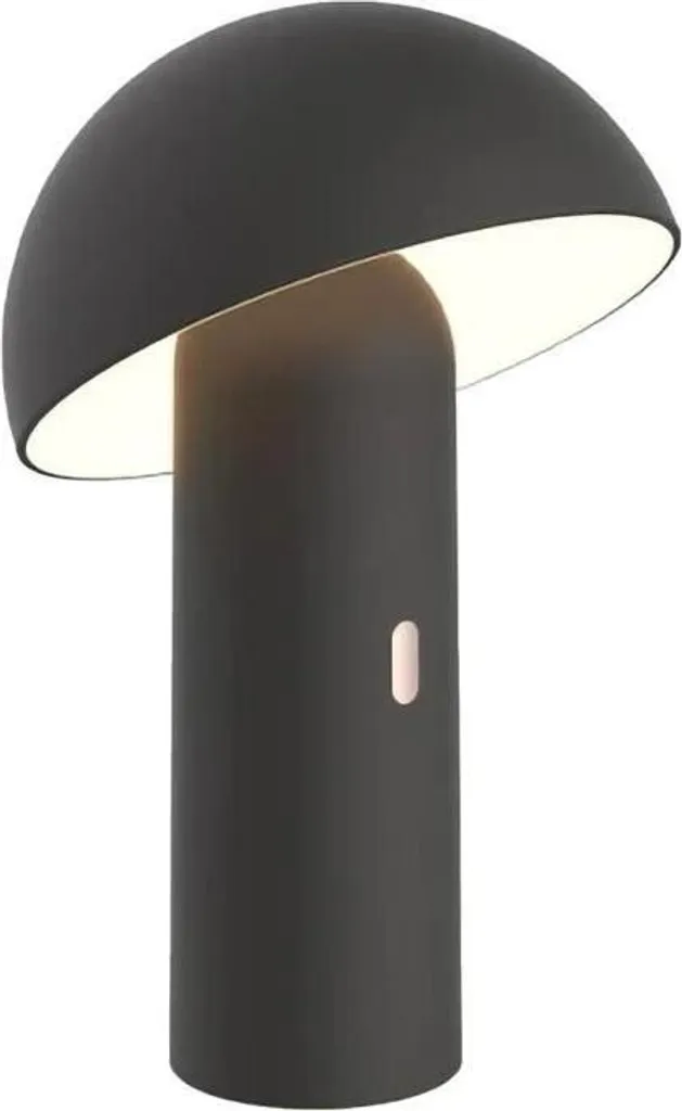 Lampada da tavolo senza fili LUMISKY TOD BLACK, H28 cm, testa orientabile, LED bianco caldo