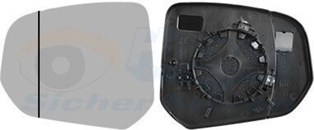 VAN WEZEL Spiegelglas Außenspiegel Links für FORD Tourneo Connect / Grand Tourneo Connect V408 Kombi Asphärisch 1930831