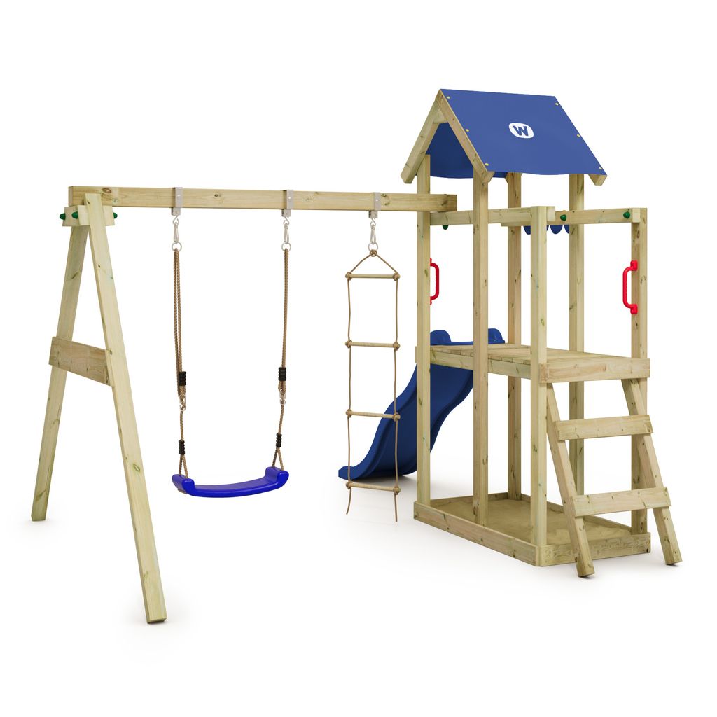 WICKEY torre gioco per arrampicata TinyPlace con altalena e