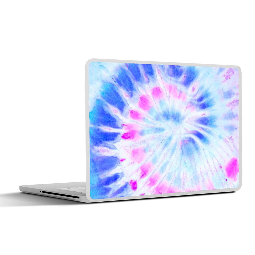 MuchoWow Laptop Aufkleber Sticker Cover Sommer - Krawattenfärbung - Weiß 40x30 cm - Laptop Dekoration - Selbstklebend