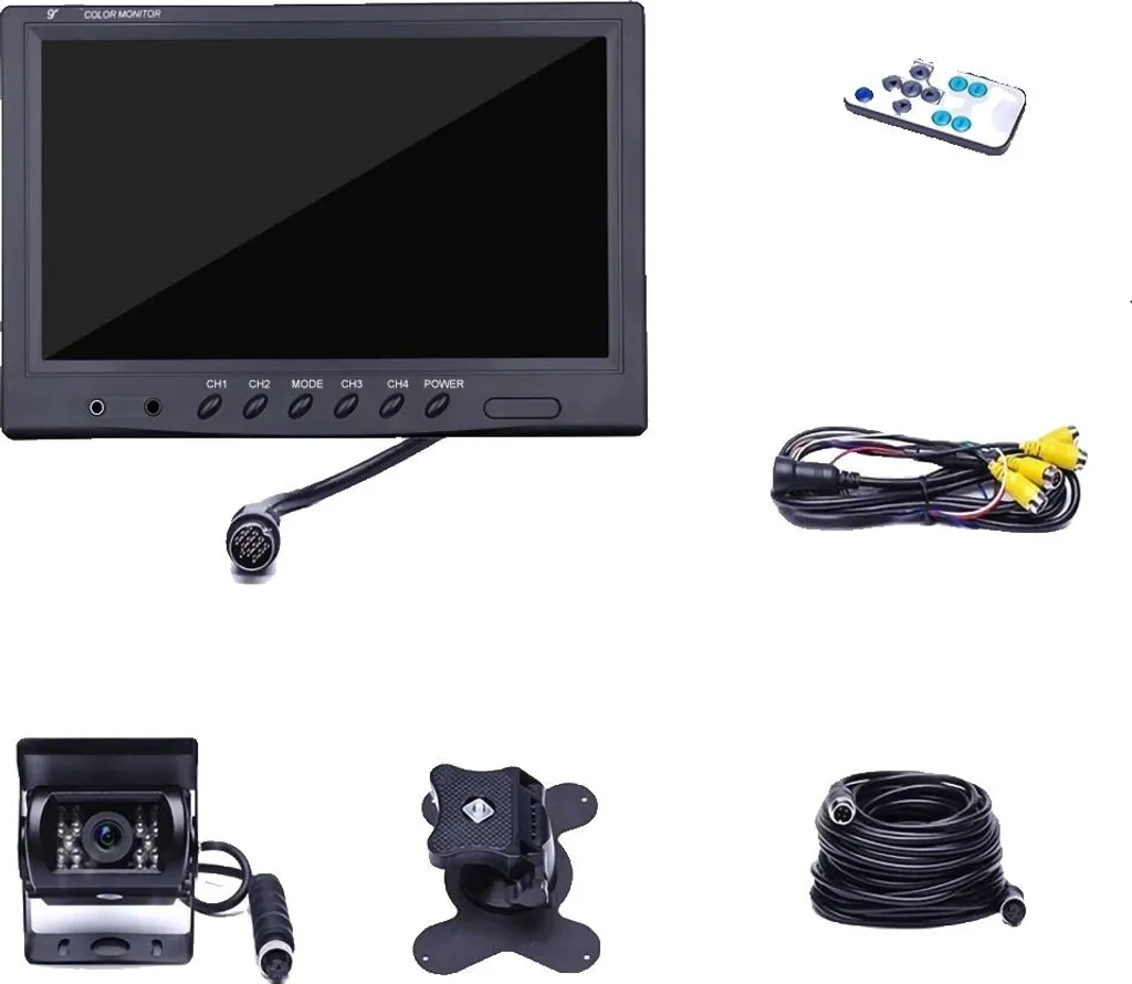 Moniteur de caméra de recul anti angle mort kit de sécurité auto