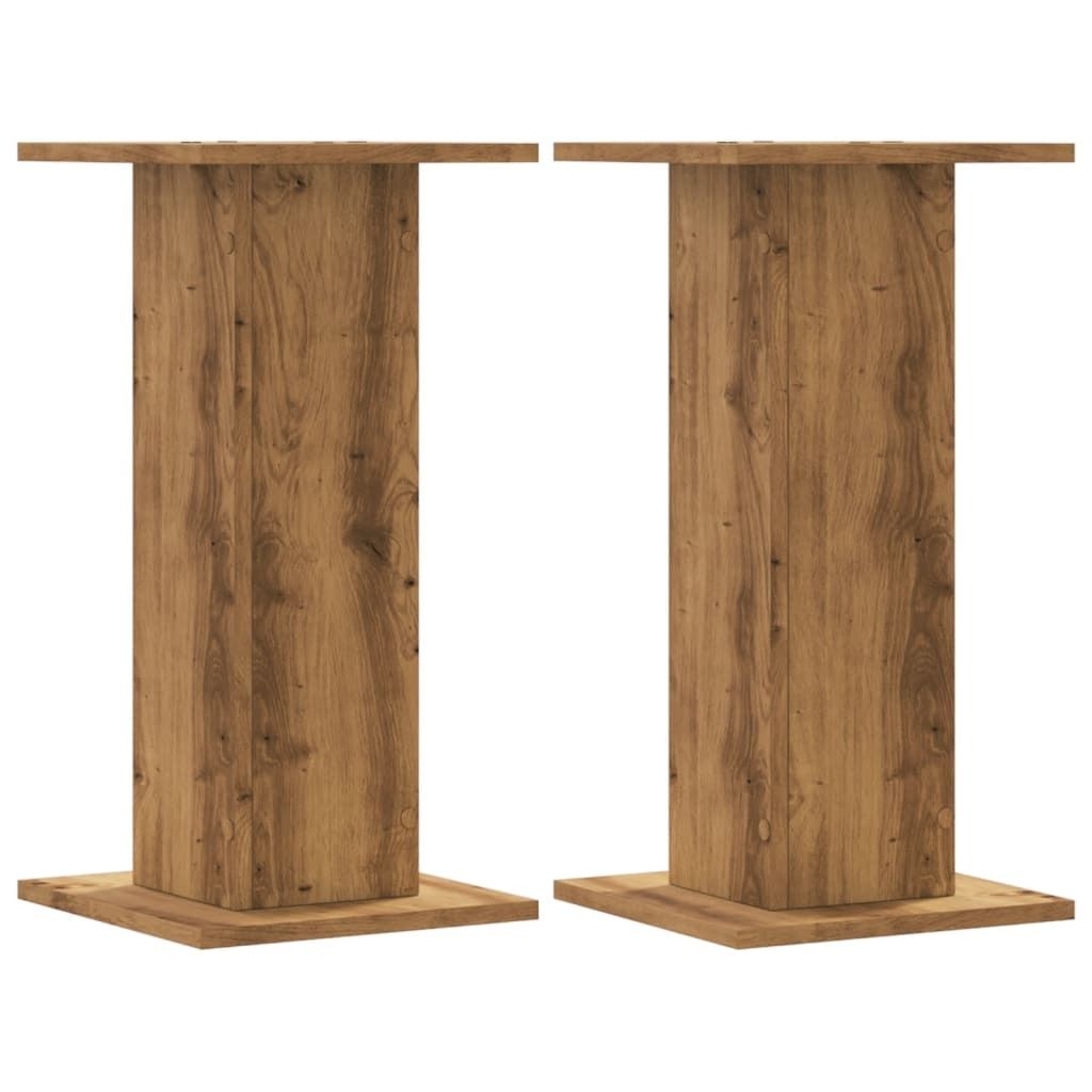 vidaXL Pflanzenständer 2 Stk. Artisan-Eiche 30x30x60 cm Holzwerkstoff