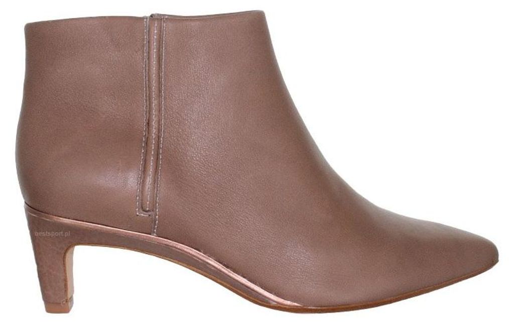 CLARKS Ellis Eden Damenstiefel aus braunem Leder 39,5