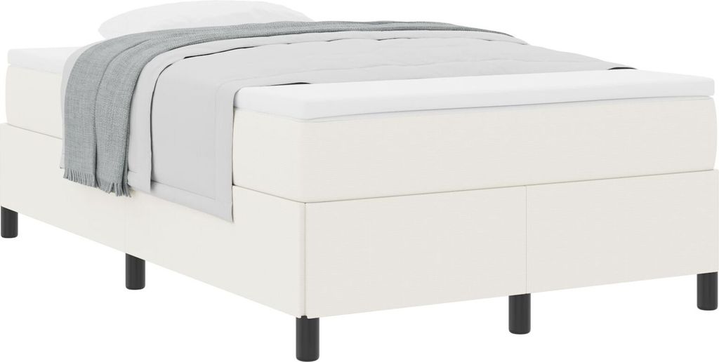 Bettgestell Creme 120x200 cm aus Cordstoff, Klassische Betten DesignMöbel Neu