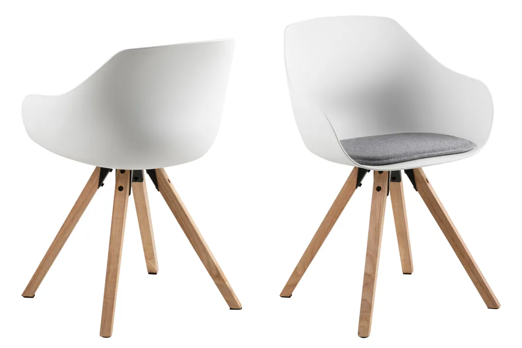 Chaise de salle à manger confortable pour table en bois, modèle Time