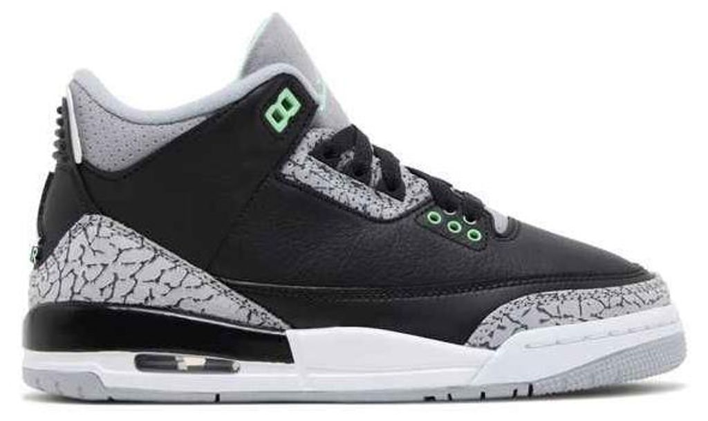 Air Jordan 3 Retro GS Green Glow - EU: 40