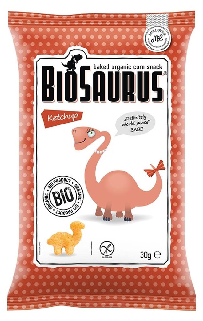 Kukuričné lupienky dinosaurus s príchuťou kečupu Obrázok produktu 