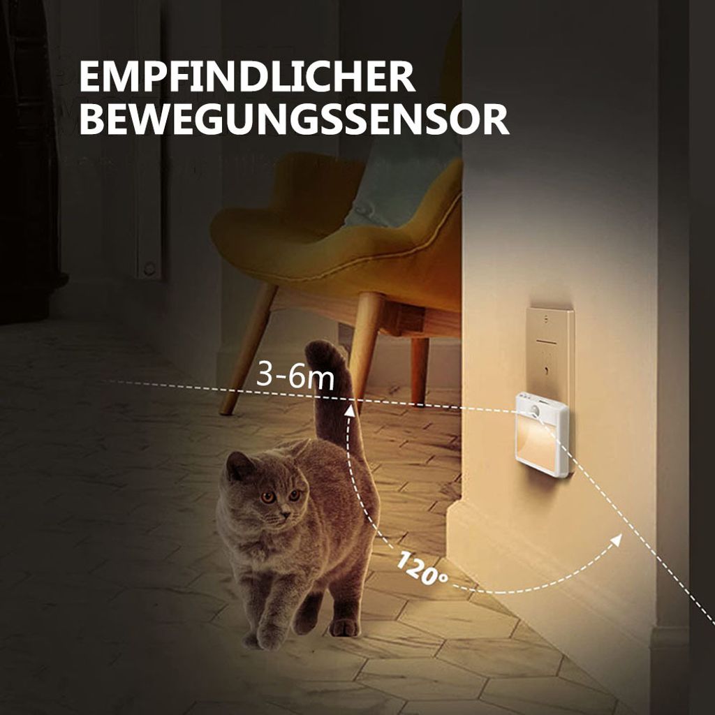 2 Pezzi Luce Notturna RGB Con Rilevatore Di Movimento - Foto 13