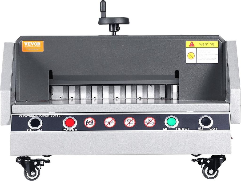Elektrischer Papierschneider, 13"/330,2 mm Schnittbreite, 1,57"/40 mm Schnittstärke, Tisch-Papierschneidemaschine mit Tastensteuerung, elektrische...