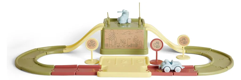 Jouet Sans Toxines Kit de Route Viking Toys Ecoline Station Recharge