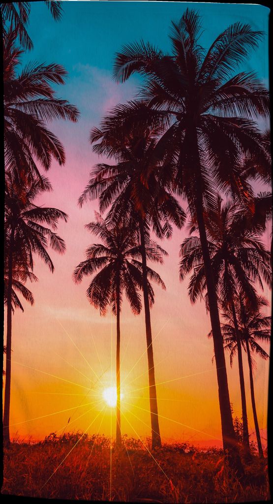 Good Morning Strandtuch Palme - 100x180 cm - 100% Produktbild