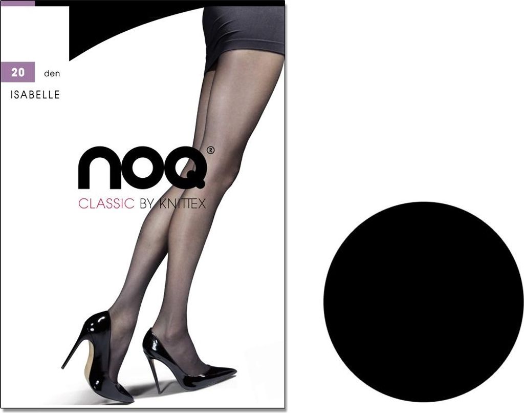 Transparente Strumpfhose ISABELLE 20 DEN Nero 5