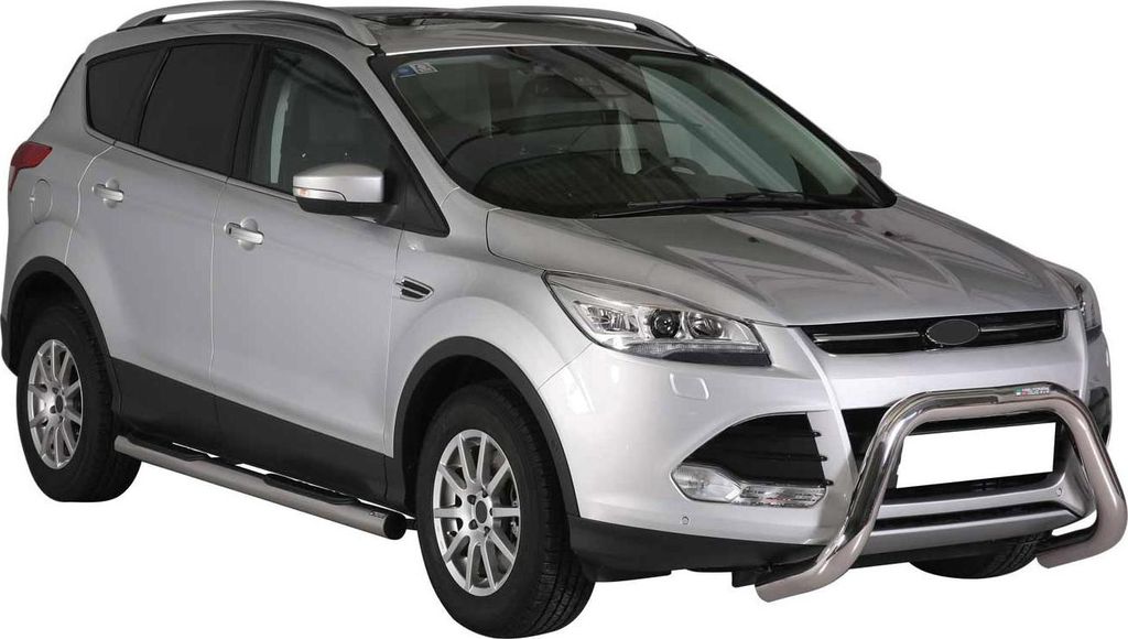 Frontbügel Frontschutzbügel für Ford Kuga 2013-2016 ø76mm Stahl Silber Schutz