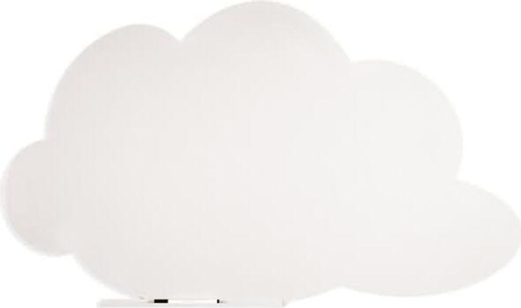 Symbol-Tafel Skinshape Wolke lackiert 75x115cm RAL 9010 reinweiß.