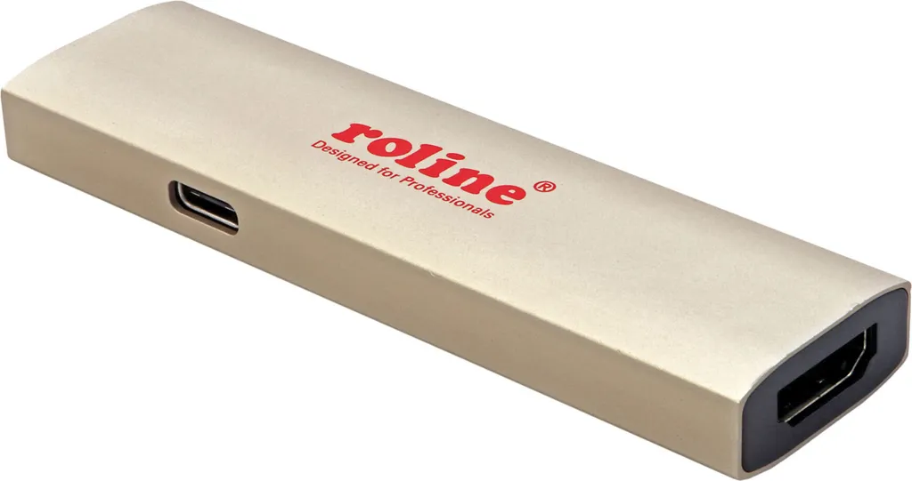 ROLINE GOLD Adattatore USB-C HDMI Industriale - 4K60Hz PD 60W