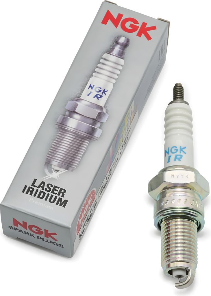 Zündkerzen Set NGK 2x IJR7A9 Iridium-Zündkerze entstört, 19,0mm Langgewinde Ø 12,0mm Hex 18,0mm, Elektrodenabstand 0,90mm, Wärmewert 7, 7901