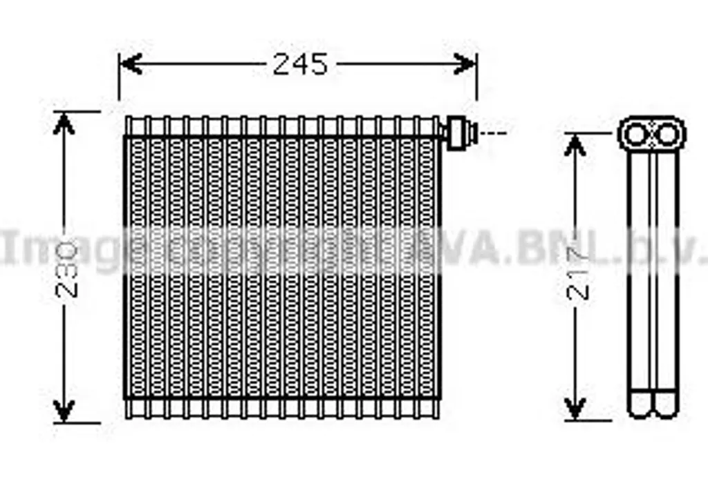 Évaporateur AVA MZV217 en aluminium haute densité type OE BPYL61J1Z