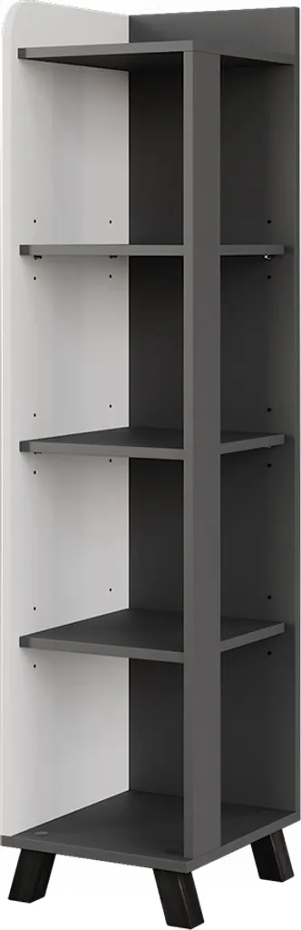 Vicco Karen Étagère de salle de bain Anthracite Blanc 30x128cm 54651