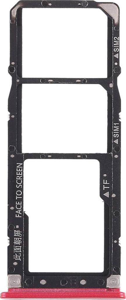 Für Xiaomi Mi A2 Lite / Redmi 6 Pro Karten Halter Rot Sim Tray Schlitten Holder