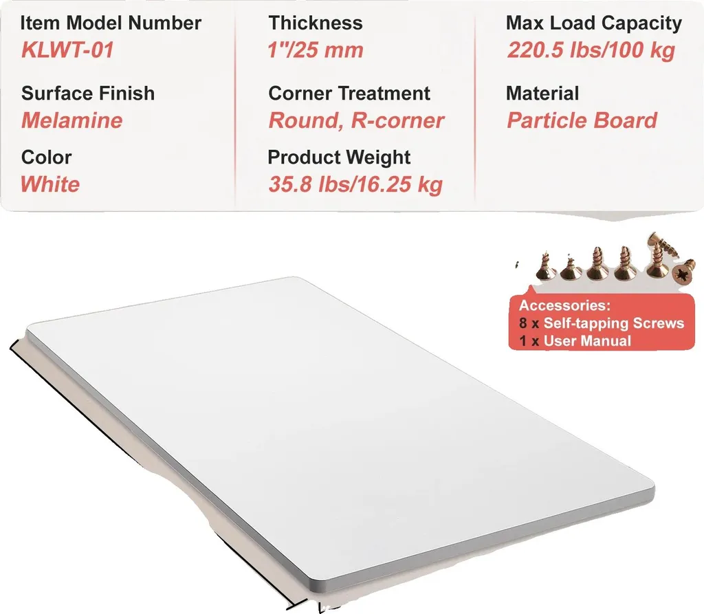 Plateau de table pour télétravail 55x28 pouces, Réglable et Solide