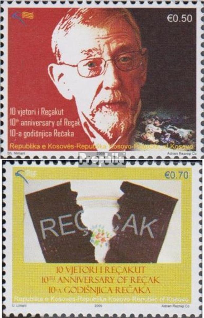 Briefmarken Kosovo 2009 Mi 123-124 (kompl.Ausg.) postfrisch Recak