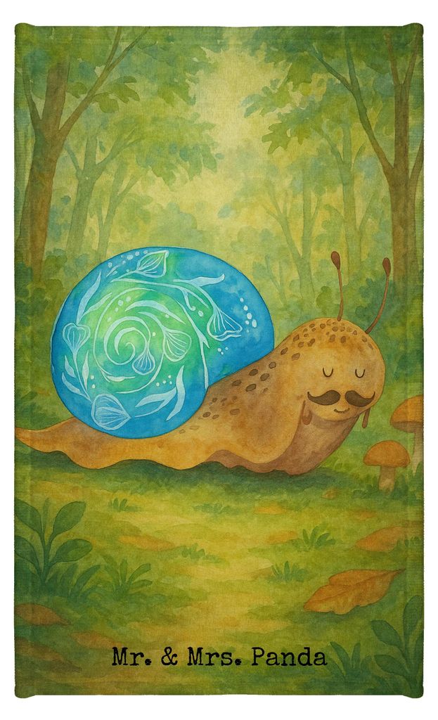 Mr. & Mrs. Panda Handtuch Schnecke Sir Design - Weiß - Geschenk, Lebenszeit, Lustige Sprüche, badezimmer, Lebensmut, Weisheit, Motivation, Gäste...