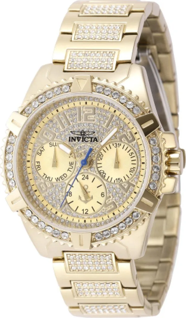 Orologio Donna Invicta 48925 Ocean Voyage Quarzo Oro Acciaio 37mm