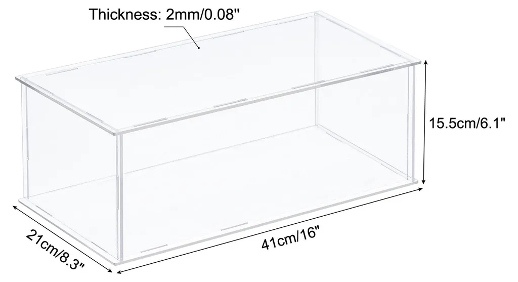 Boîte de rangement transparente pour protéger vos objets rares
