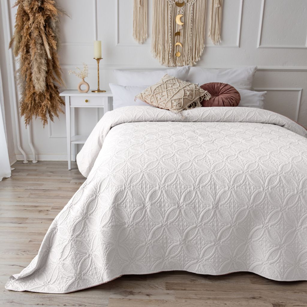 Tagesdecke Bett Bettüberwurf 200x220cm Überwurf Ornamente Produktbild 1