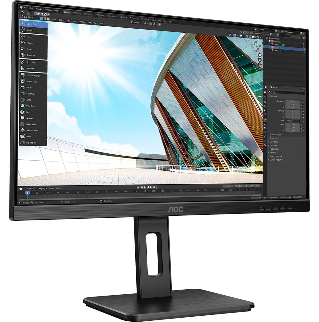 AOC U27P2CA, LED-Monitor, (UltraHD/4K, IPS, 60 Hz, HDMI) Produktbild 