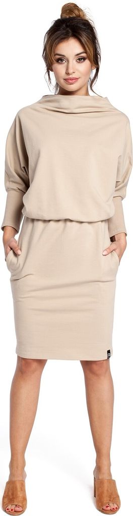 BeWear Minikleid für Frauen Vereteno B032 beige L/XL