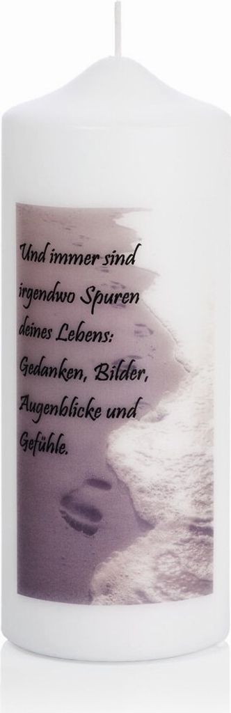 Trauerkerze Nr. 11, Kerzengröße 200 x 80 mm