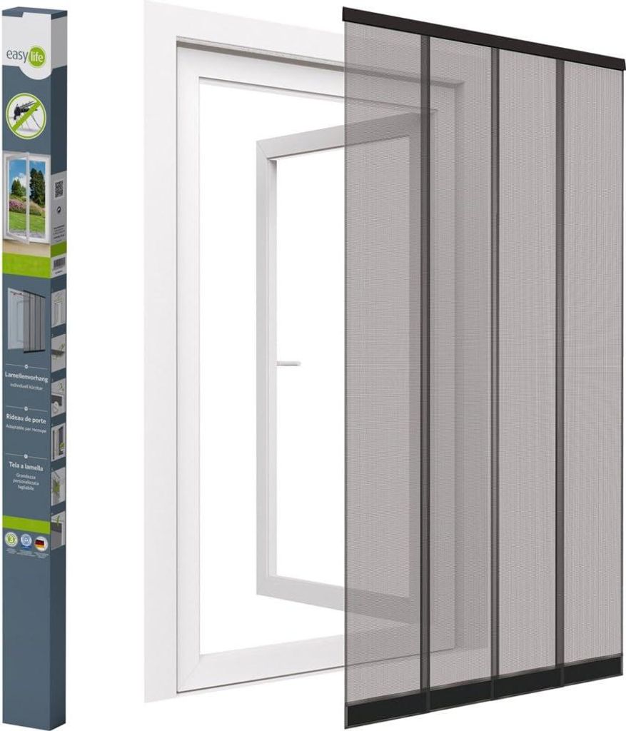 Fliegengitter-Türvorhang – Lamellen – Polyester – 100 x 220 Produktbild 