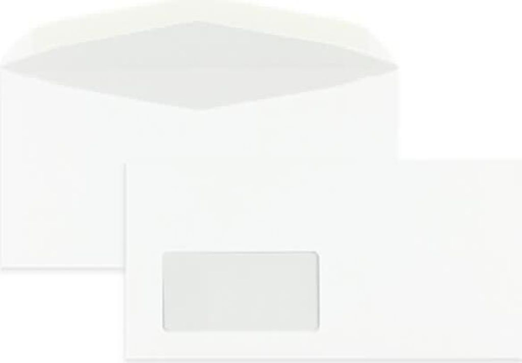 Kuvertierhüllen DIN C6/5 75g/qm gummiert Fenster VE=1000 Stück weiß