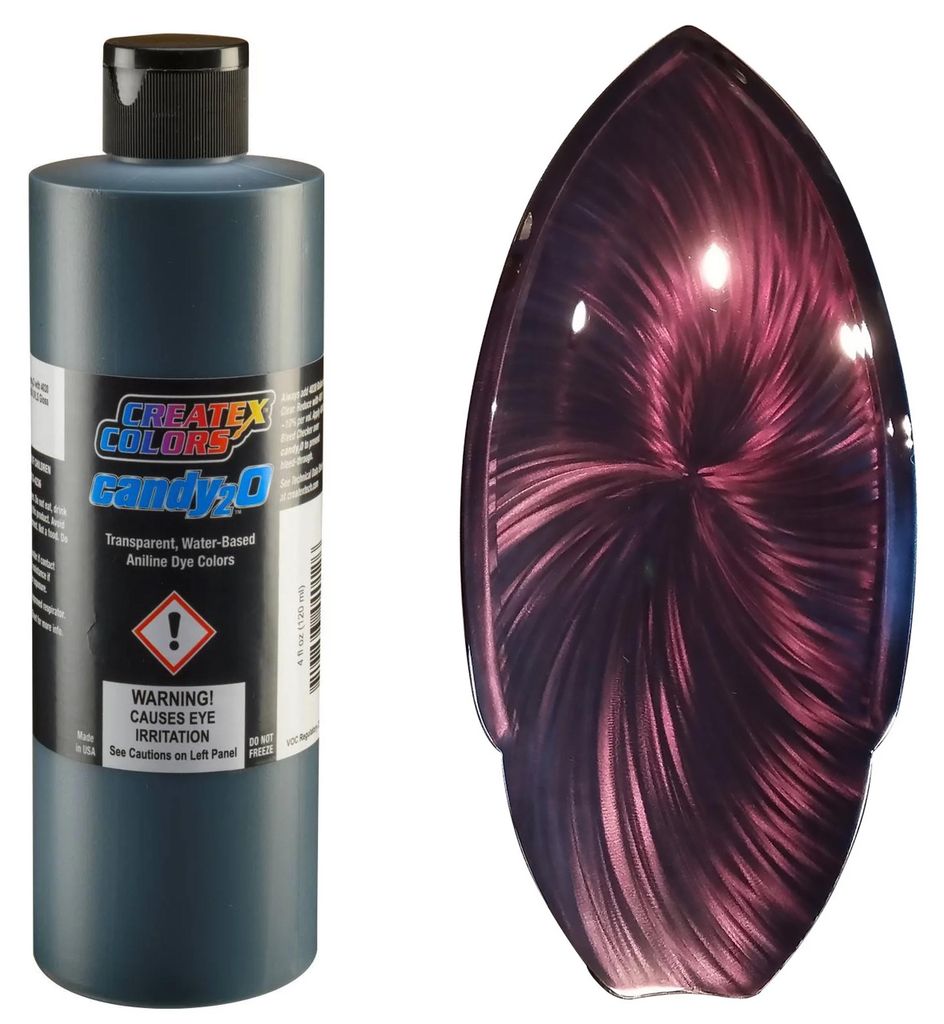 AutoAir Airbrushfarbe Candy2-O Createx Custom Lackierung 4664 Black Schwarz 480ml
