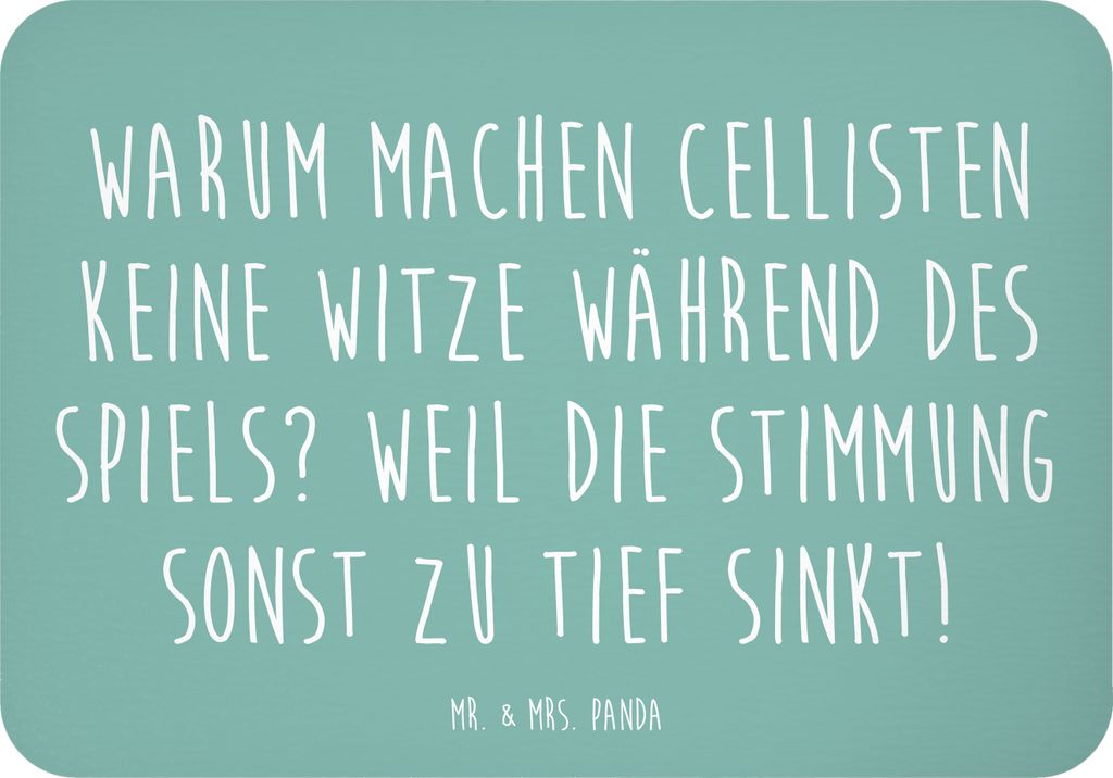Mr. & Mrs. Panda magnet Cello Witz Verdorben - Meeresbrise - Geschenk, whiteboardmagnet, Solo, Lernen, designmagnet, Pinnwandmagnet, Orchester, Kü...