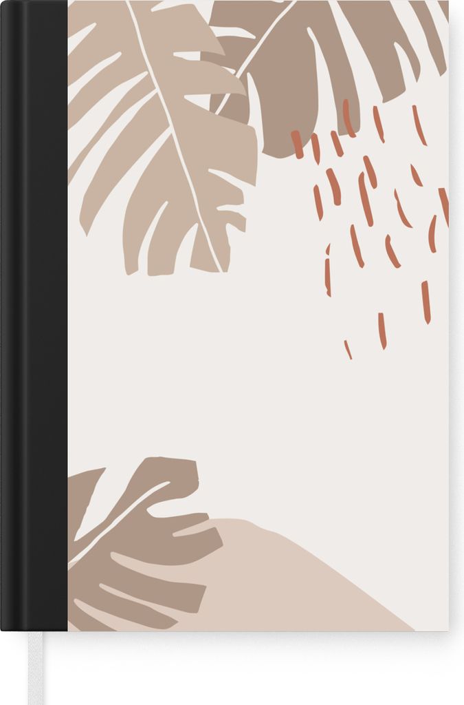 MuchoWow Notizbuch Tagebuch Haushaltsbuch Notebook A5 Sommer - Tropisch - Blatt - Notizblock - Notizheft - Notebook - Schreibblock - Papier