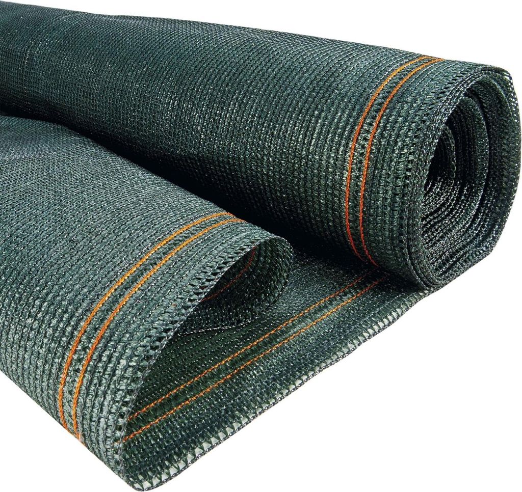 Privatschutzschirm, Sichtschutzfolie, grün, verstärktes Gewebe 150 g/m², Rolle mit 10 x 2 m, aus Polyethylen