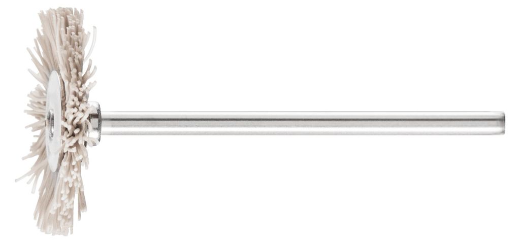 PFERD TOOLS Miniatur- Rundbürste RBU Ø22x2 mm Schaft-Ø2,34 mm Aluminium-Oxid-Filament-Ø0,30 Korn 600 10 Stk