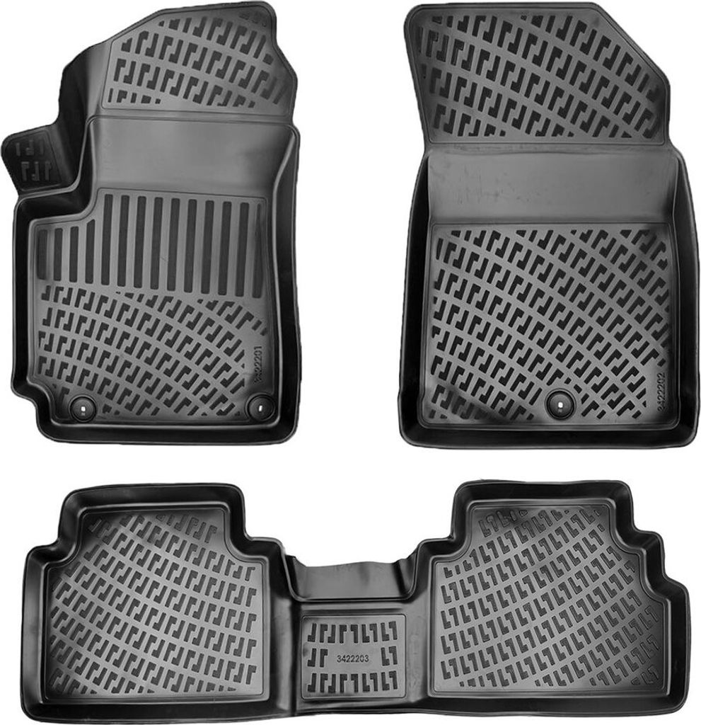 3D Auto Fussmatten Set passend für Kia Soul (3.Gen) Baujahr ab 2020