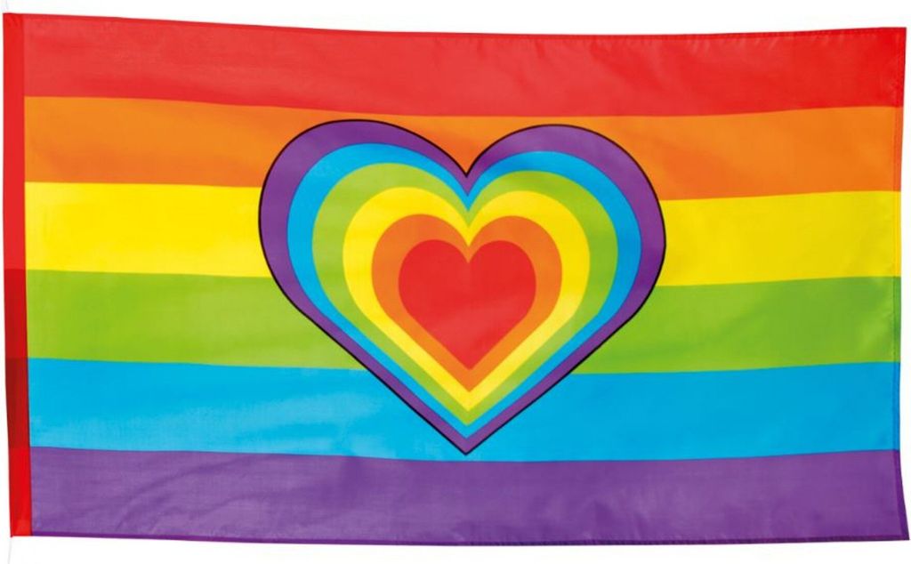 Fahne Regenbogen polyester 90x150cm Produktbild 