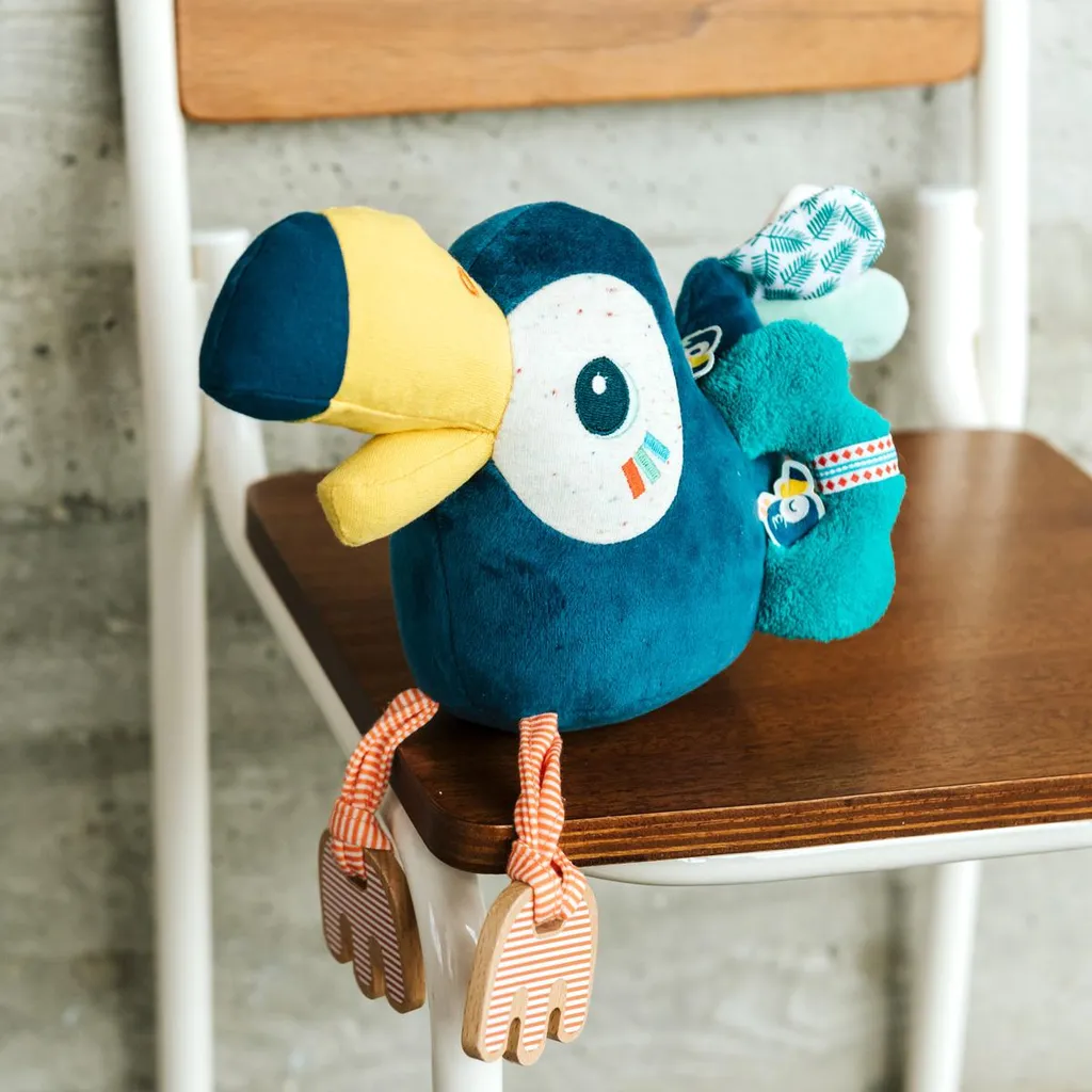 Peluche d'éveil toucan multicolore Lilliputiens pour le premier âge - 3