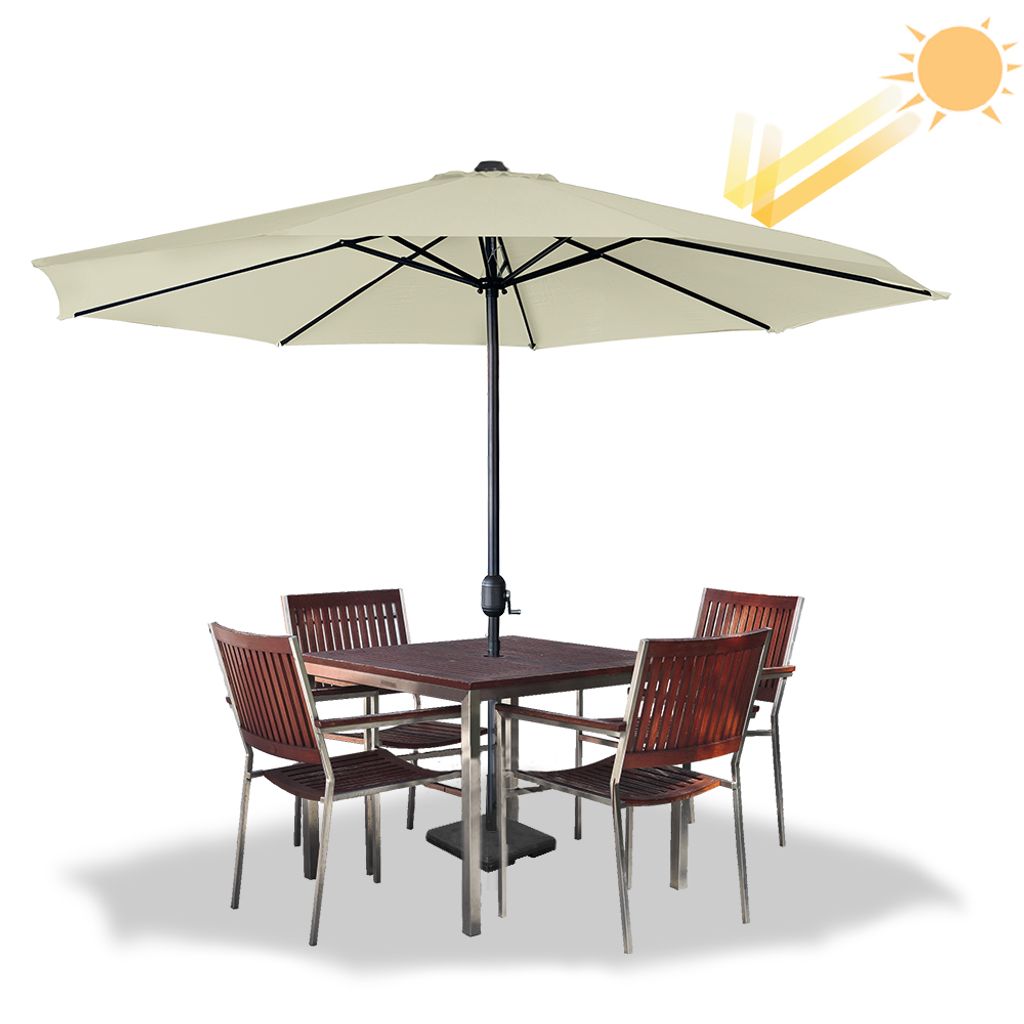 LZQ Ø350cm ALU Parasol de jardin Parasol de terrasse Image du produit 