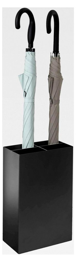 SMART Schirmständer L, schwarz, Stahl/Polypropylen, minimalistisches Design, 23,5 x 12 x 36 cm (LxBxH)