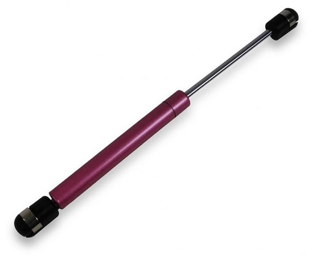 Gasdruckfeder 154mm / 46mm mit Kugelkopfaufnahme Pink, Ausschubkraft:150 N