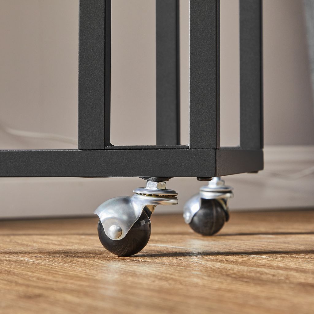 VASAGLE Servierwagen braun 50,0 x 35,0 x 56,0 / 60,0 cm Zdjęcie produktu 6