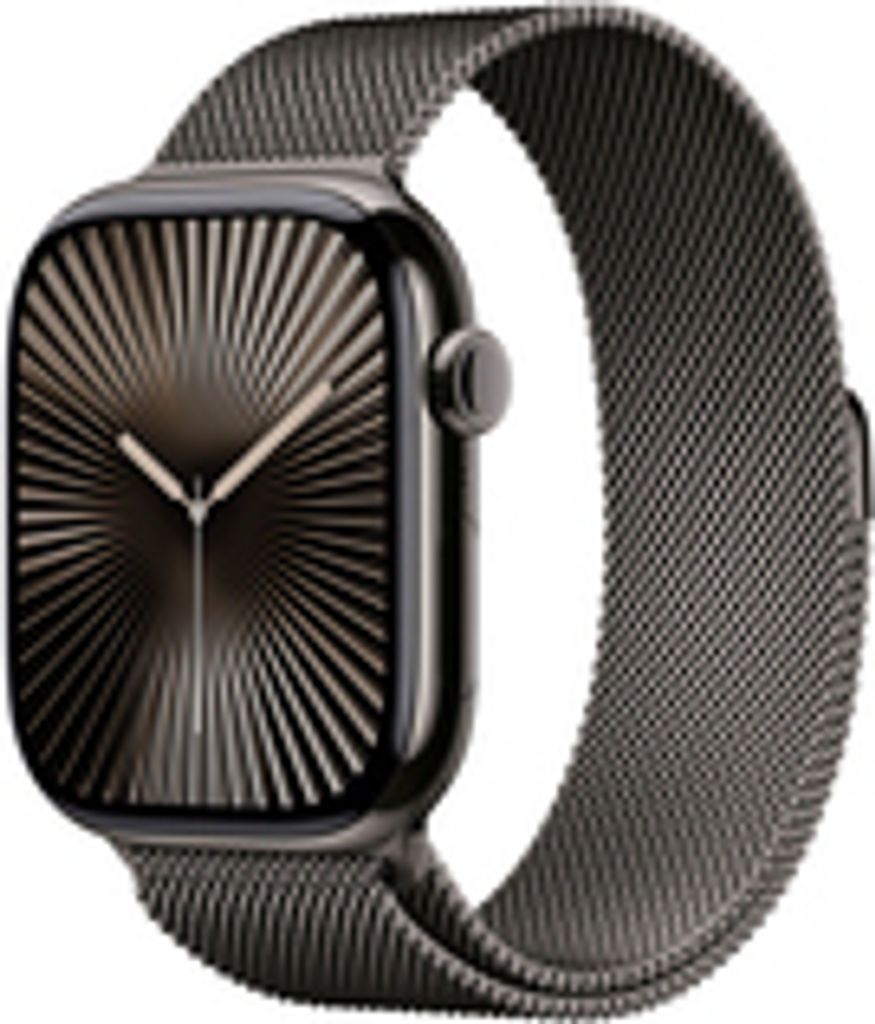 Apple Watch 10 46/Titangehäuse Schiefer/Milanaise Armband Schiefer M/L LTE