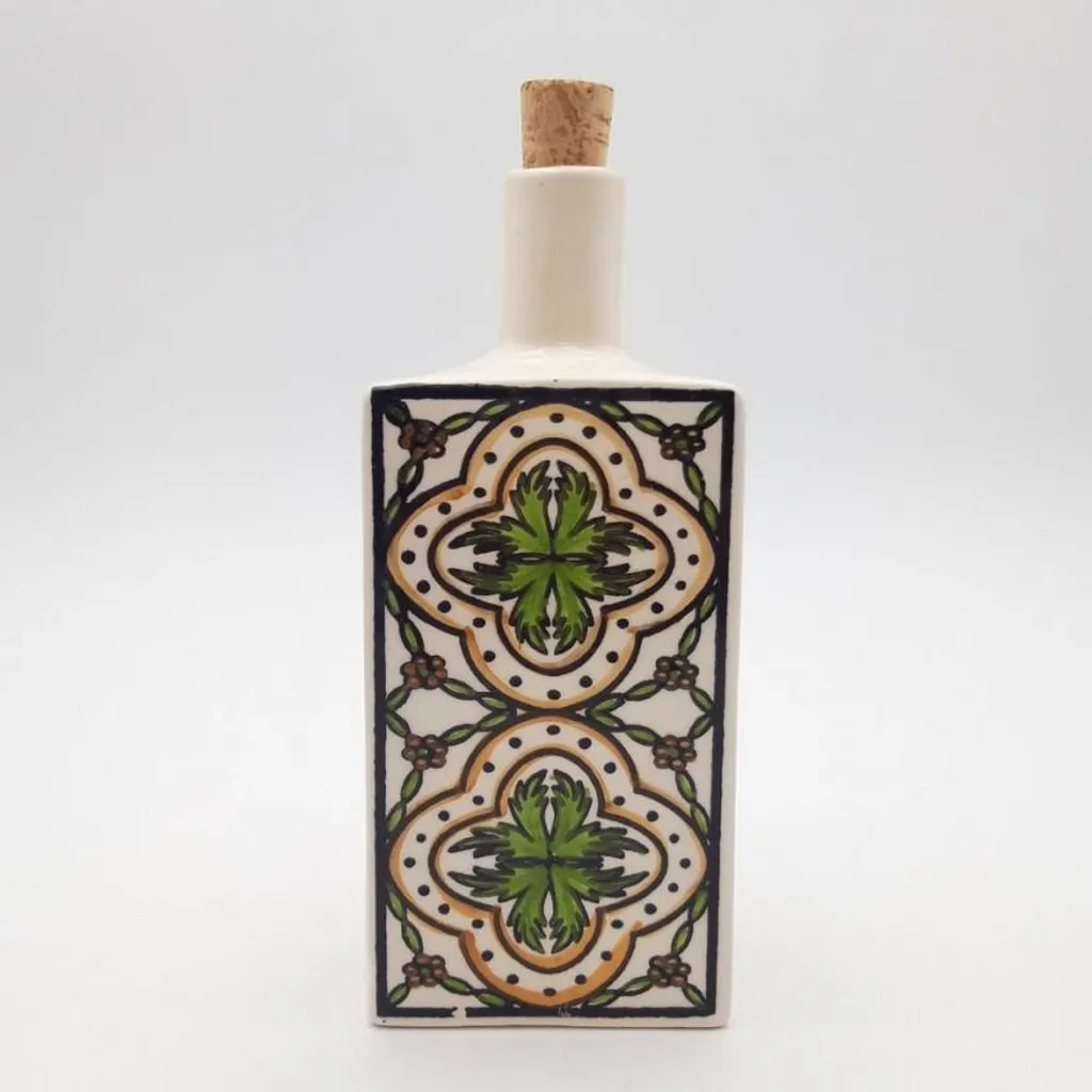 Set Olio e Aceto Crocosmia Dipinto a Mano - Tradizione Mediterranea